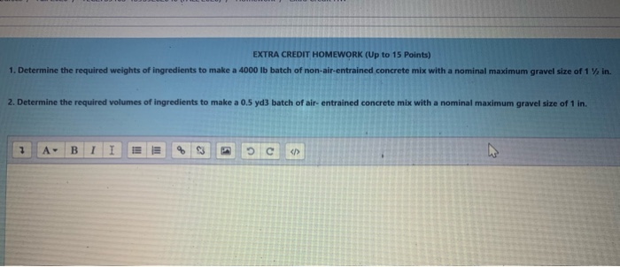 Solved EXTRA CREDIT HOMEWORK (Up to 15 Points) 1. Determine | Chegg.com