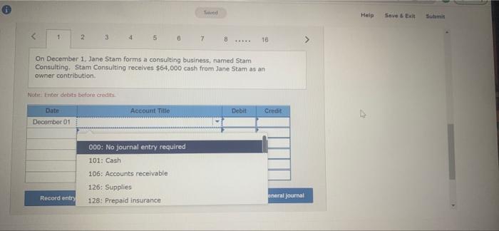 Solved •need entries 1-16 for the first part of the question | Chegg.com