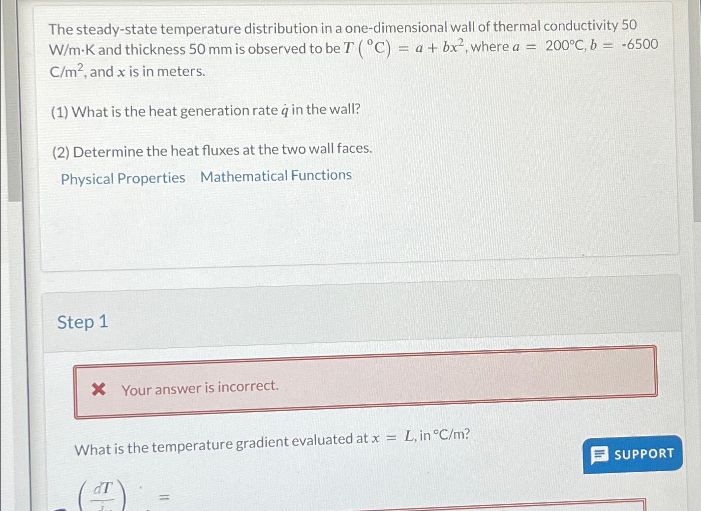 Solved The steady-state temperature distribution in a | Chegg.com