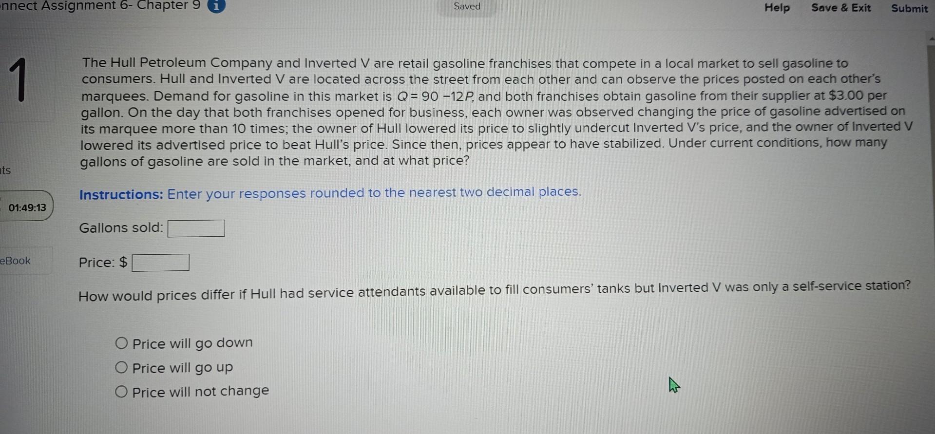 Solved The Hull Petroleum Company and Inverted V are retail