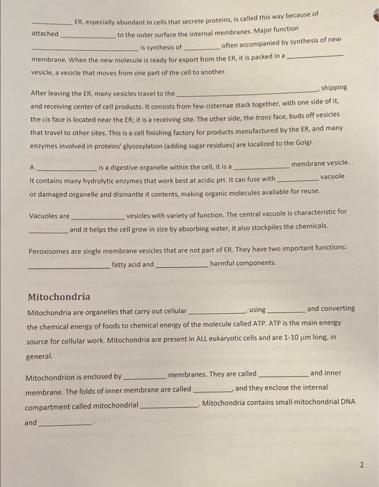 Solved Mitochondria Mitochondria are organelles that carry | Chegg.com