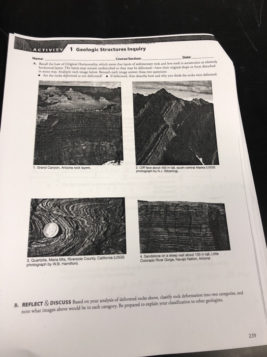 Solved 1 Geologic Structures Inquiry Activity Date Name Chegg Solved 1 Geologic Structures Inquiry Activity Date Name Chegg