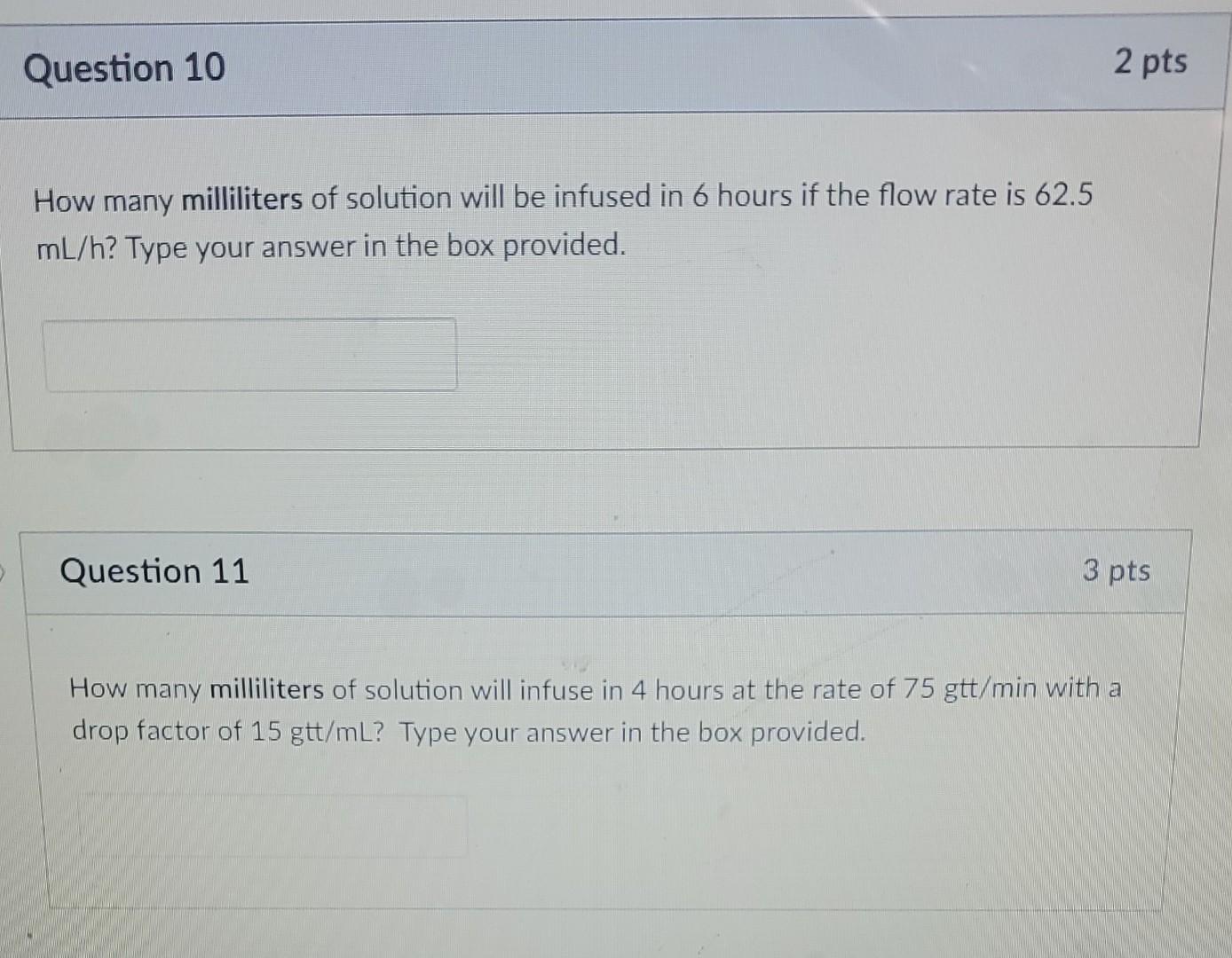 Solved Question 10 2 Pts How Many Milliliters Of Solution | Chegg.com