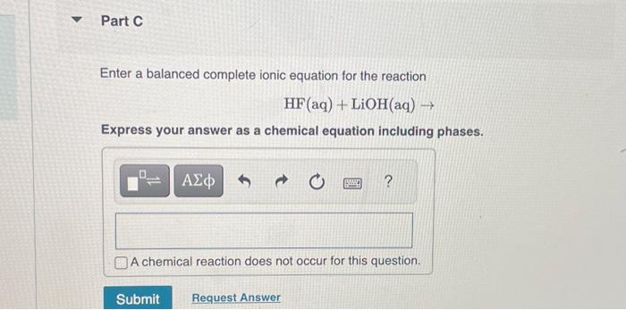 Solved Enter balanced complete ionic and net ionic equations | Chegg.com