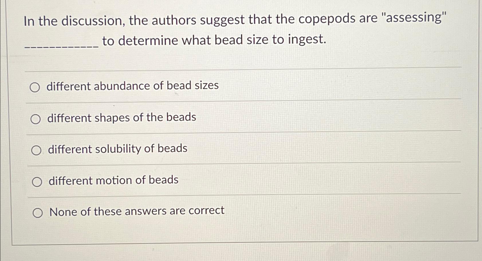 Solved In the discussion, the authors suggest that the | Chegg.com