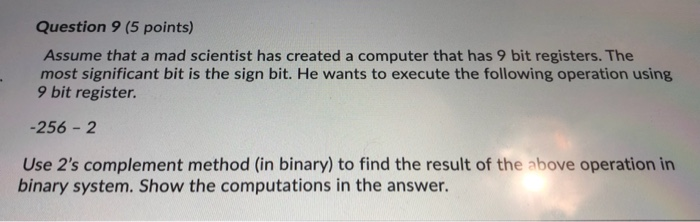 Solved Question 9 (5 Points) Assume That A Mad Scientist Has | Chegg.com