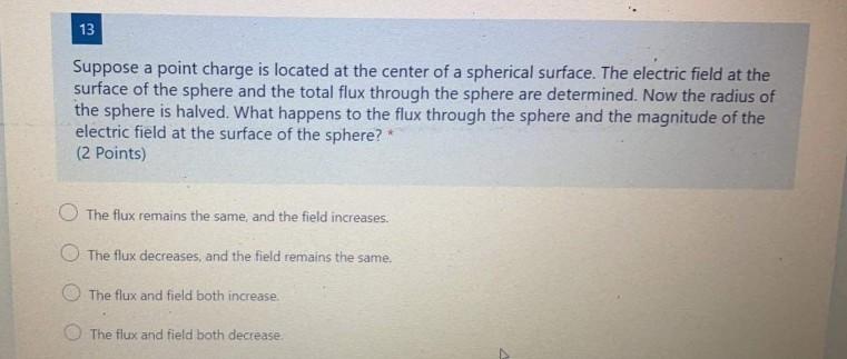 Solved 13 Suppose a point charge is located at the center of | Chegg.com