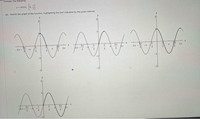 Solved Consider the following * * (*) (a) Sketch the graph | Chegg.com