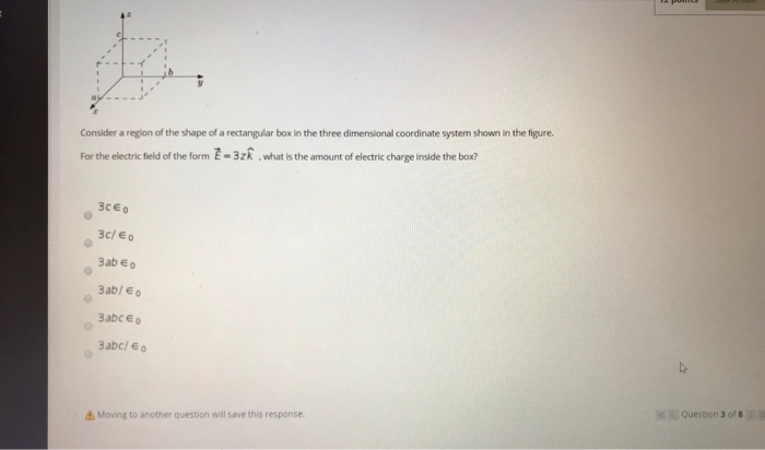 Solved Consider a region of the shape of a rectangular box | Chegg.com