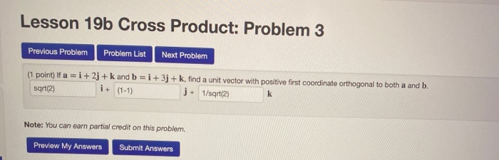 Solved Lesson 18 Algebra Geometry of Vectors: Problem 6 | Chegg.com