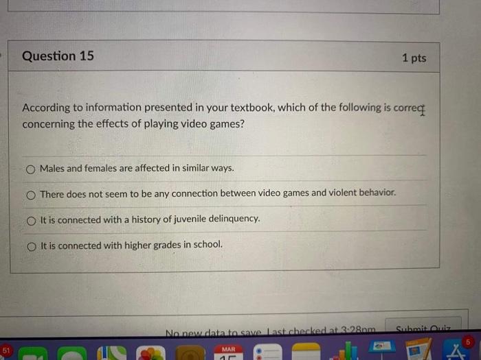 Solved select the D Question 1 1 pts The significance of | Chegg.com