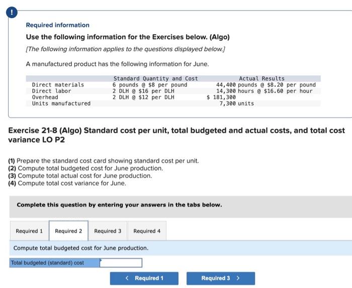 Solved Required Information Use The Following Information | Chegg.com