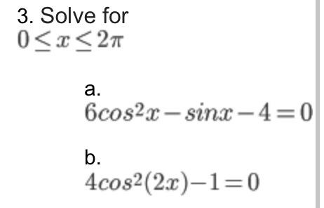 Solved 3. Solve for 0 | Chegg.com