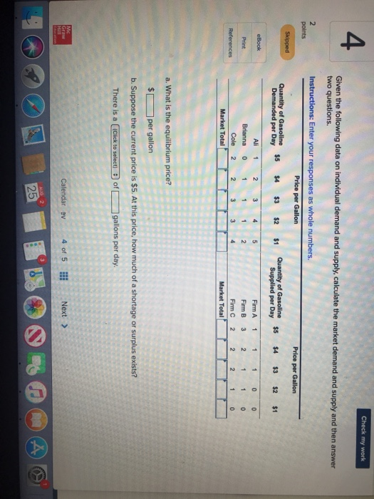 Solved Check my work Given the following data on individual | Chegg.com