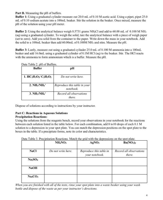 Solved Skills Lab Measuring volumes, weighing substances,
