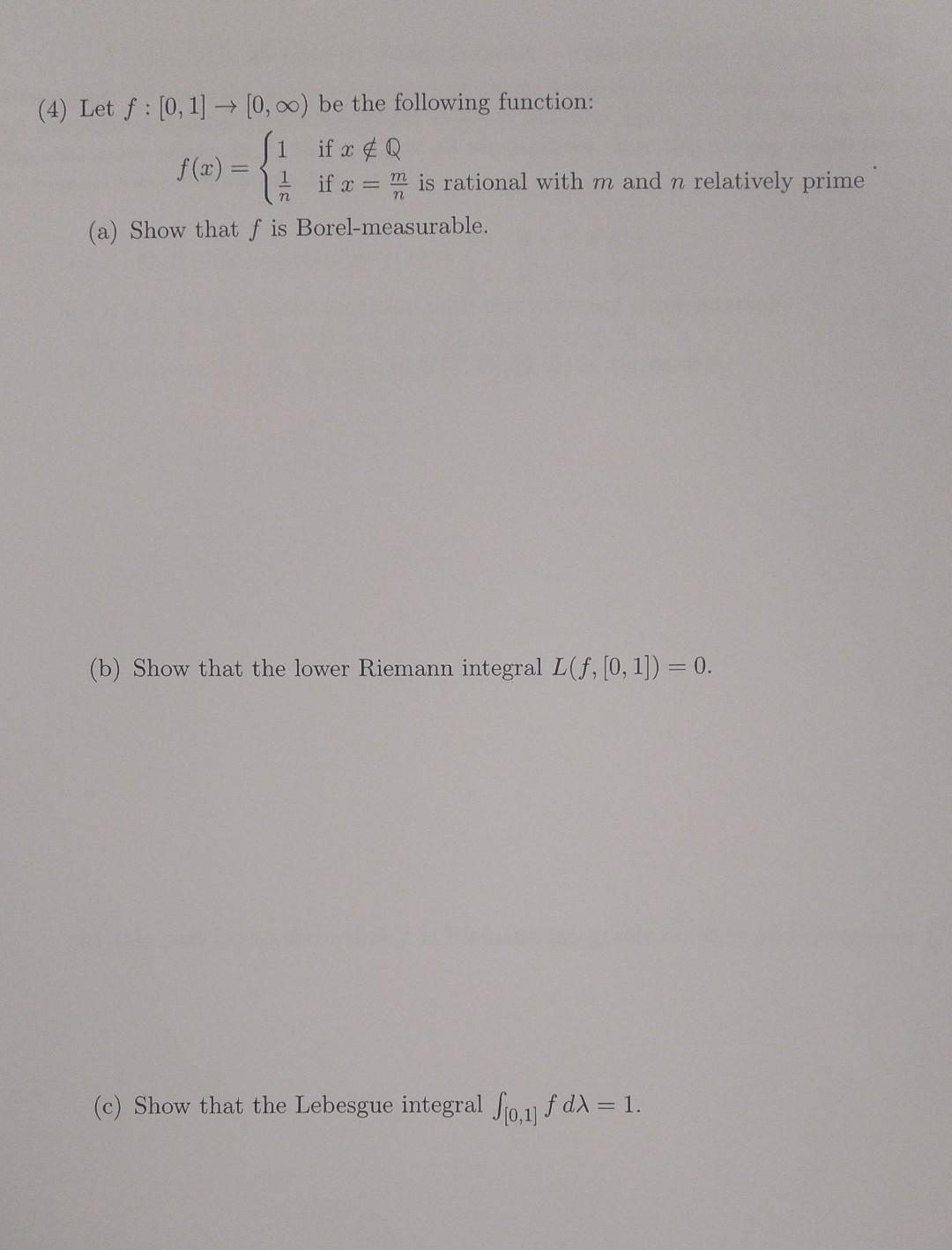 Solved 4 Let F 0 1 → 0 A Be The Following Functice