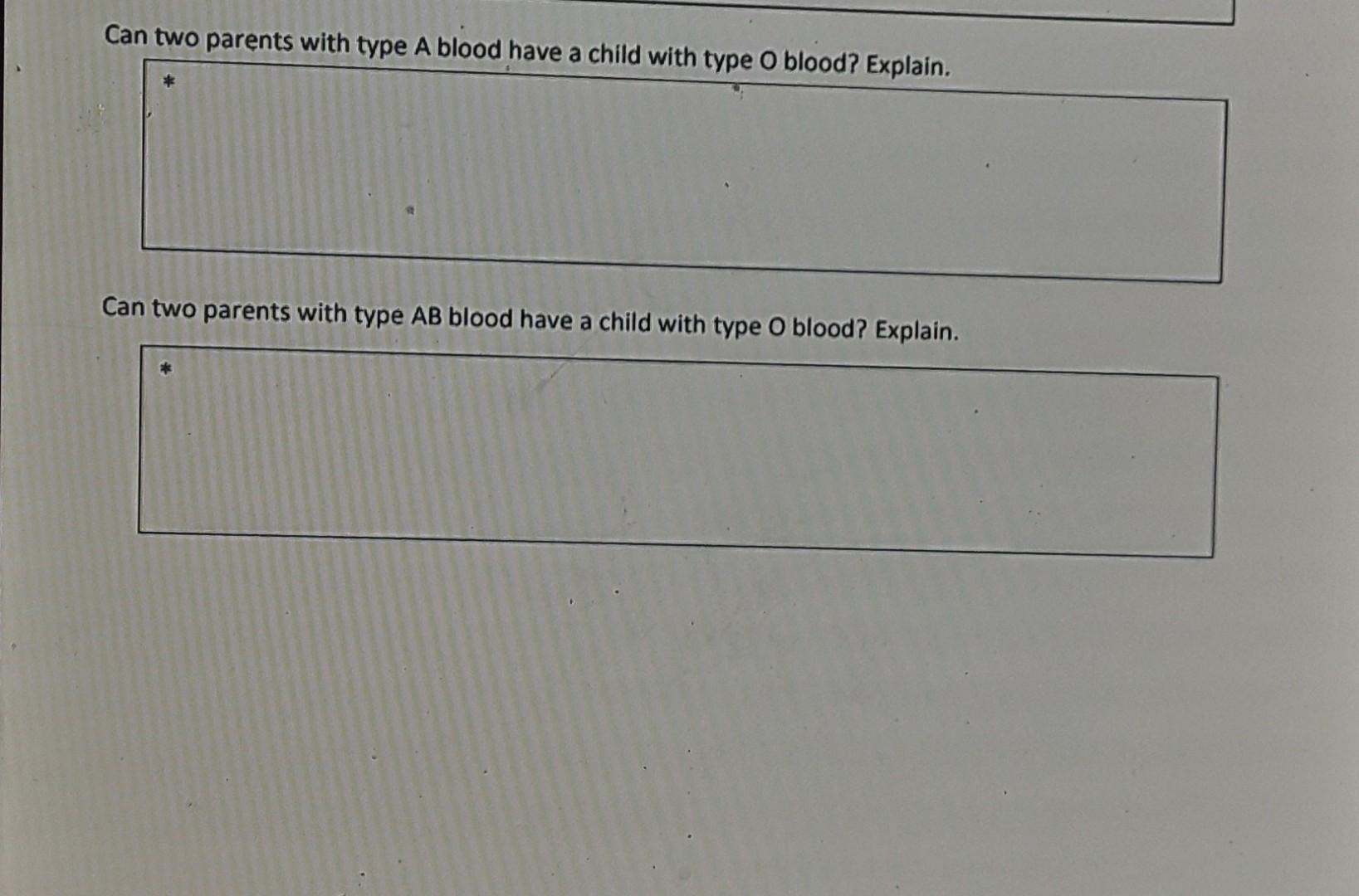 2 o positive blood type parents