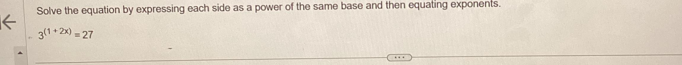 solved-solve-the-equation-by-expressing-each-side-as-a-power-chegg