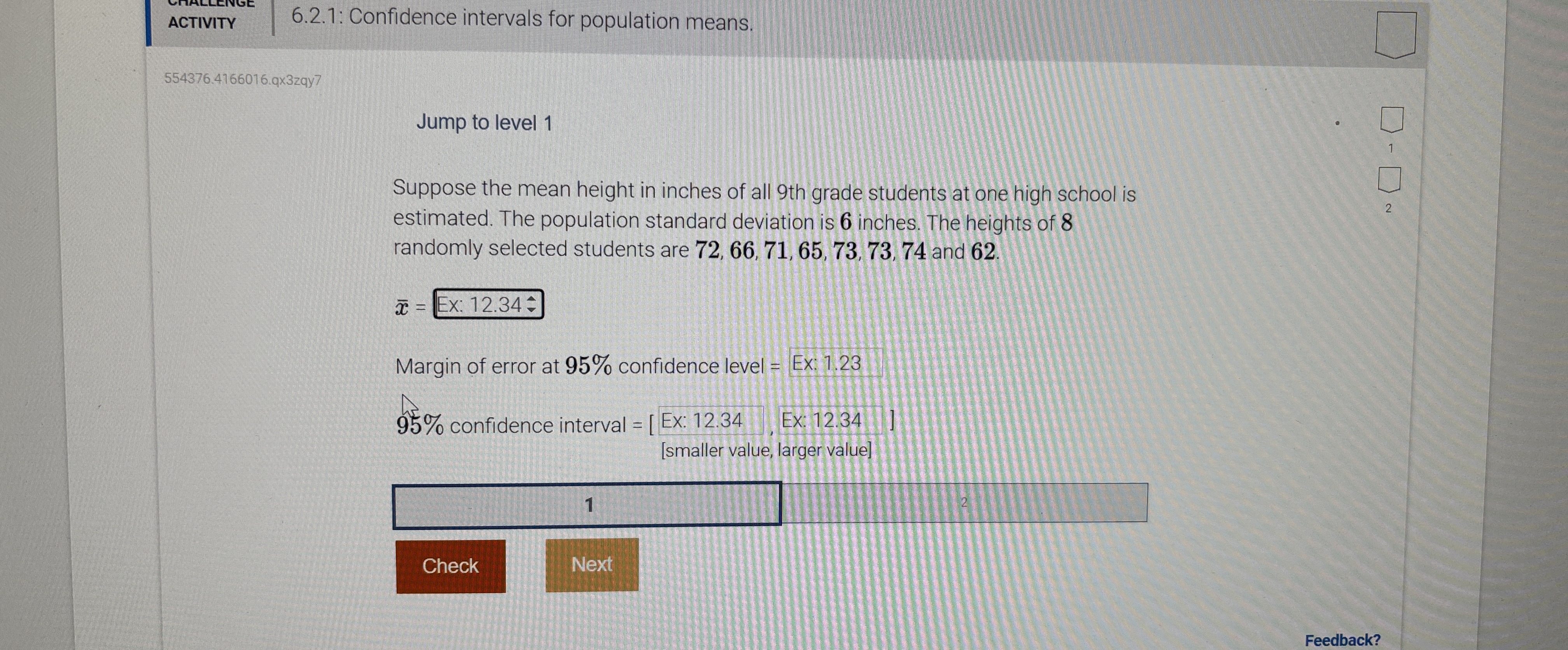 Solved ACTIVITY6.2.1: Confidence intervals for population | Chegg.com