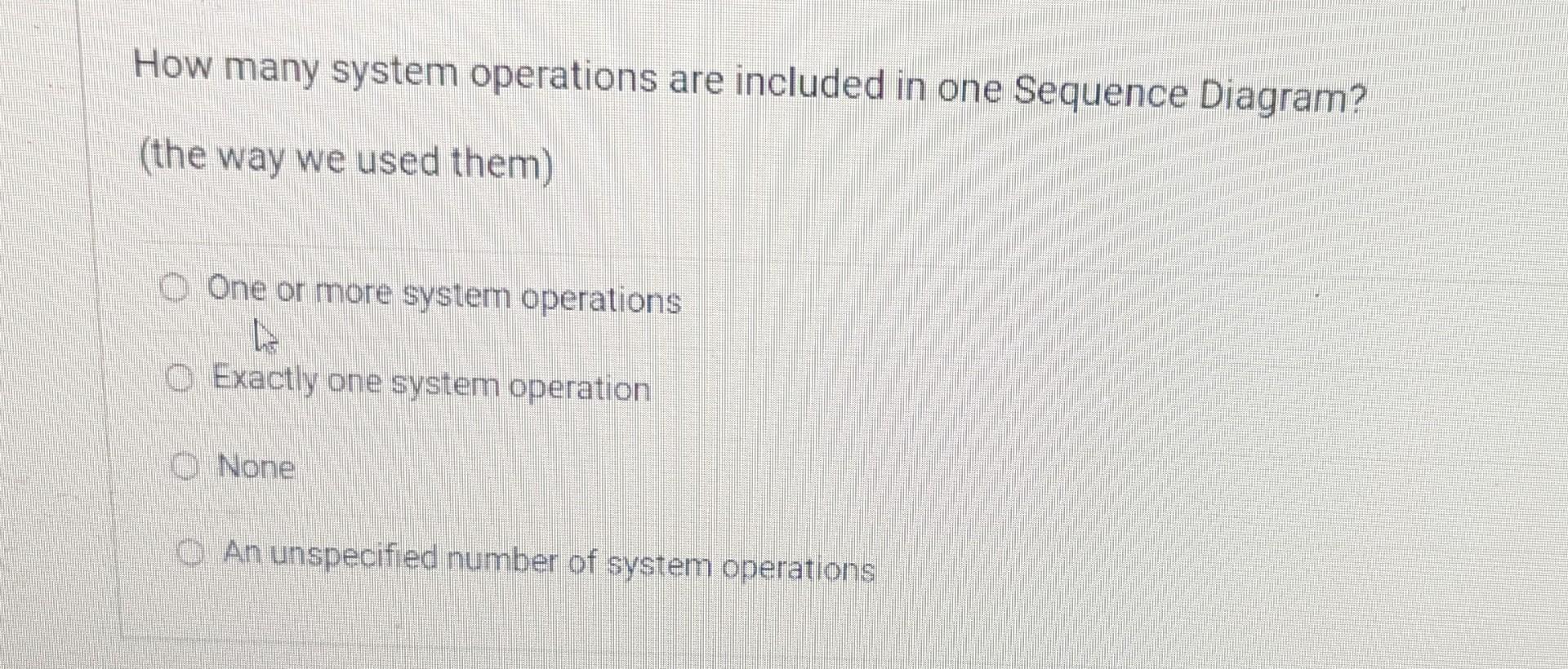 Solved How many system operations are included in one | Chegg.com