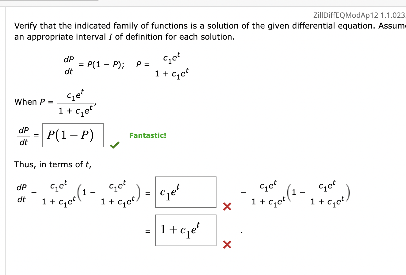 Ffc Function Examples Solved Verify that the indicated family of functions is a | Chegg.com