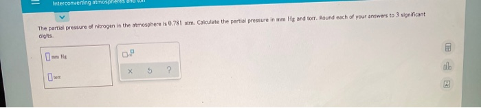 Solved The partial pressure of nitrogen in the atmosphere is | Chegg.com