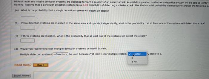 Solved Military radar and missile detection systems are | Chegg.com