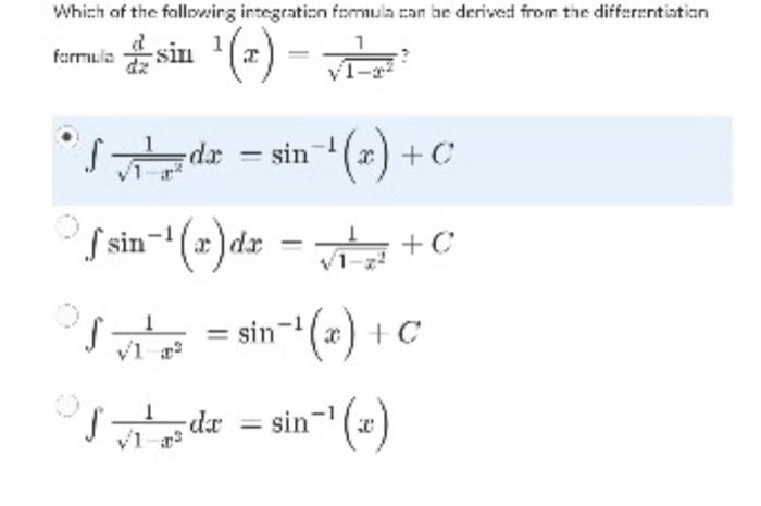 integration of sin nx dx formula