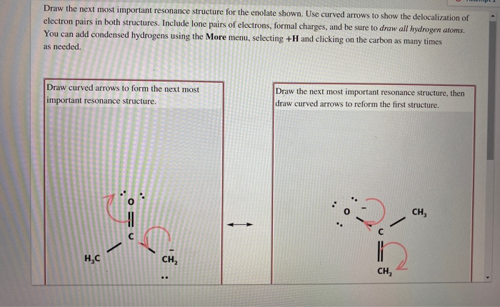 Solved Draw The Next Most Important Resonance Structure For