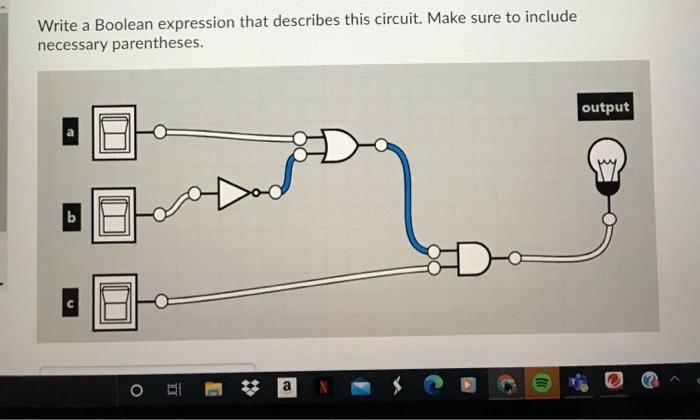Solved Write a Boolean expression that describes this | Chegg.com