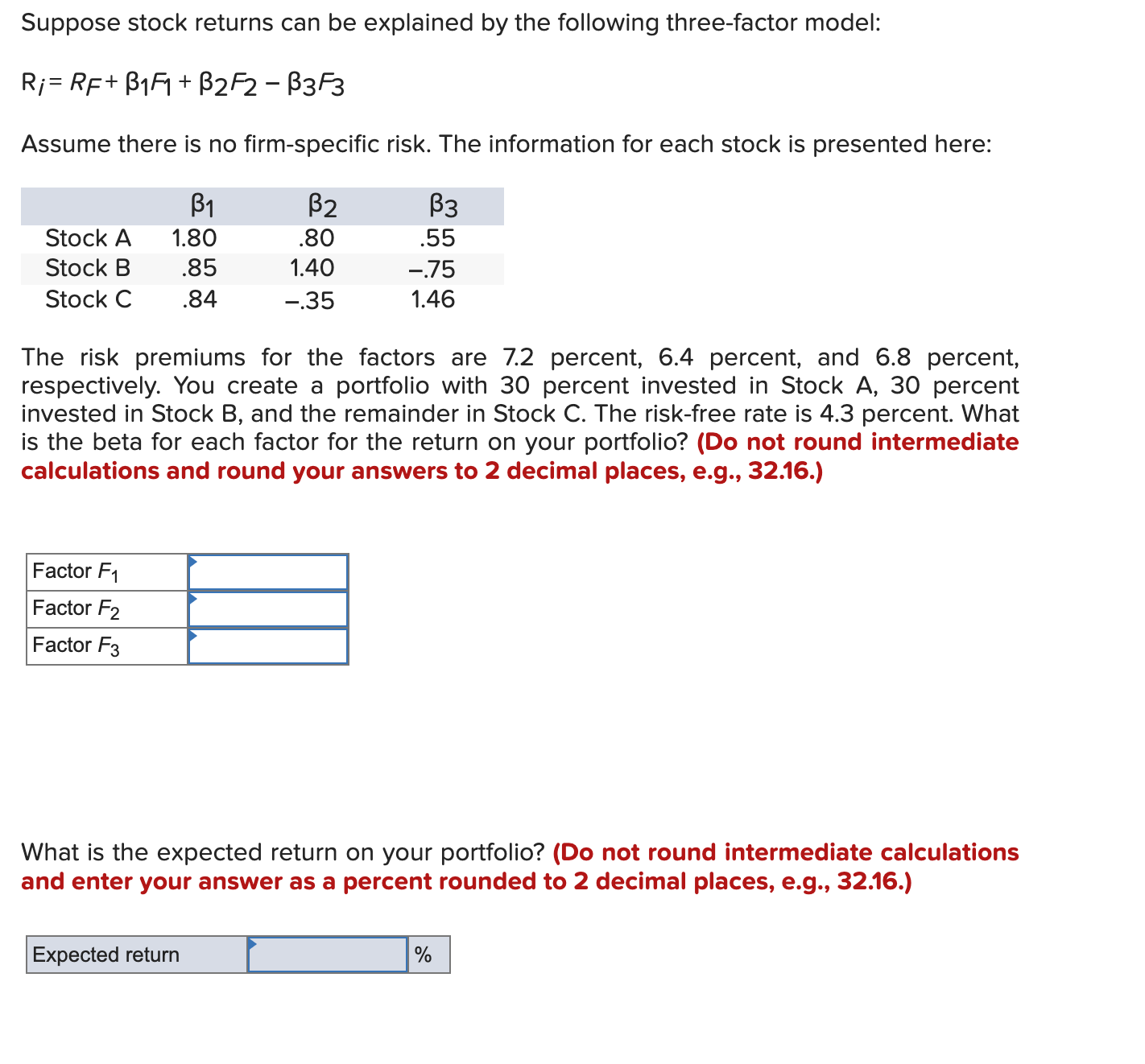 Solved What is ﻿the expected return on ﻿the | Chegg.com