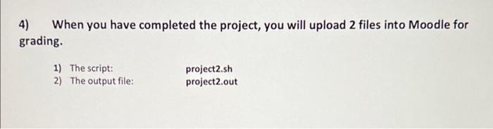 Solved CIS129 - Project 2 1) Requirements of the script: a) | Chegg.com