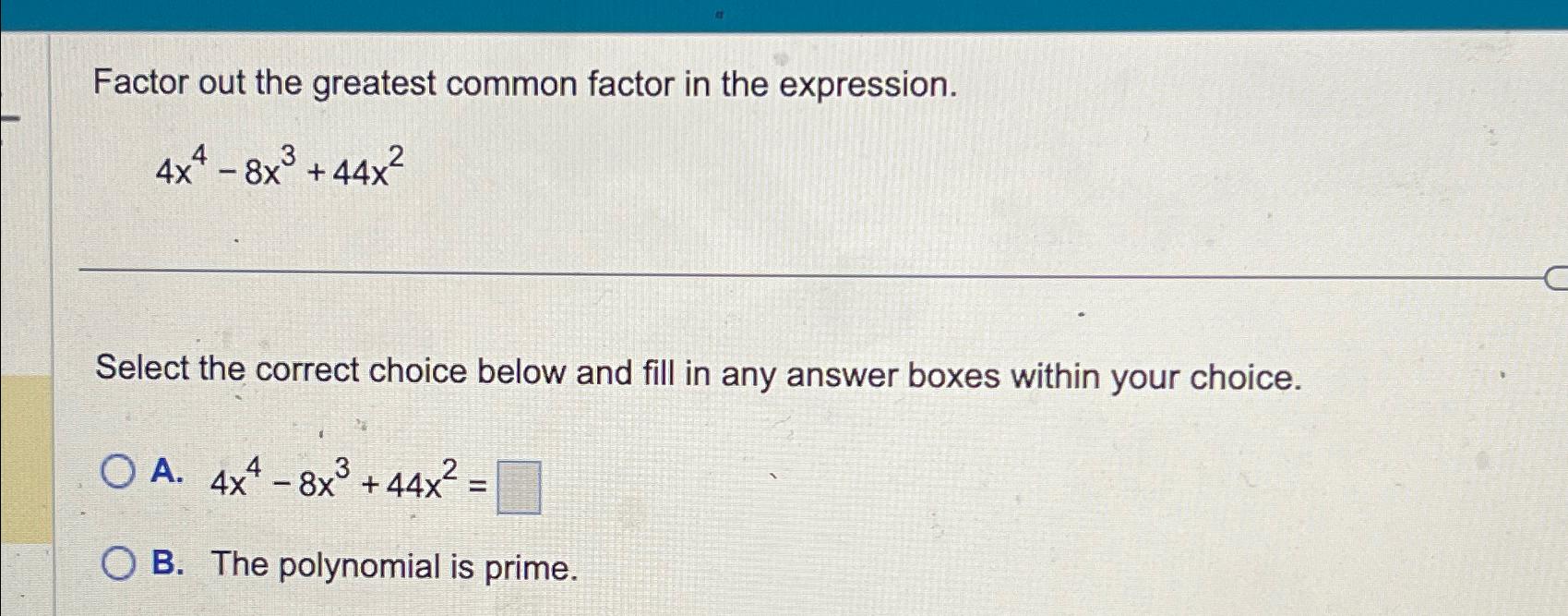 is 4 a common factor of 80 and 92
