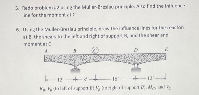 Solved 2. Draw The Influence Lines For The Reactions At | Chegg.com