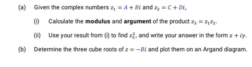 Solved 6. A =7 B =2 C = 10 D = 4 please please solve all | Chegg.com