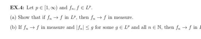 Solved All L^p spaces below are defined over a measure space | Chegg.com
