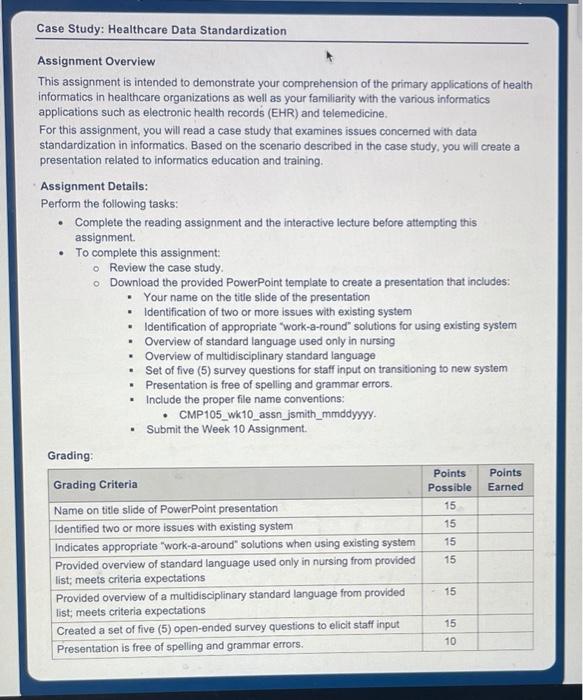 case study healthcare data standardization