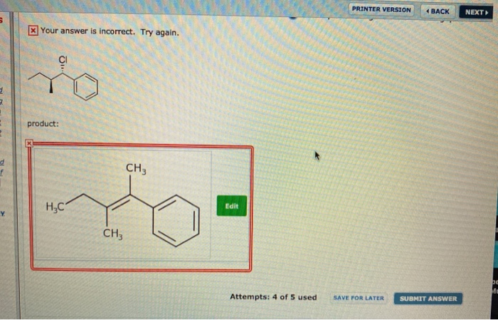 Solved Identify The Major And Minor Products For E2 Reaction