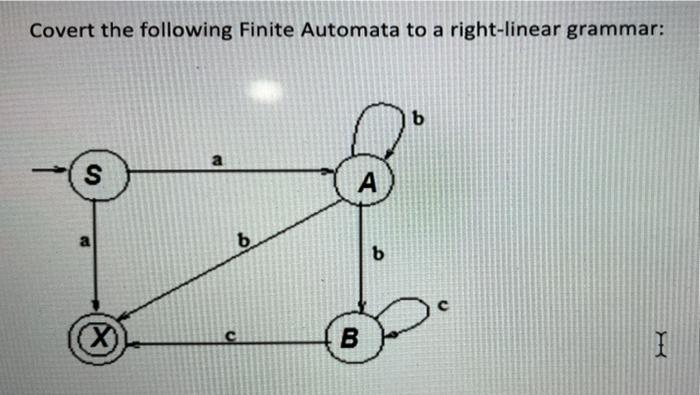 Solved Covert The Following Finite Automata To A | Chegg.com