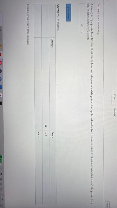Solved ITEMS SUMMARY Next You have attempts remaining A | Chegg.com