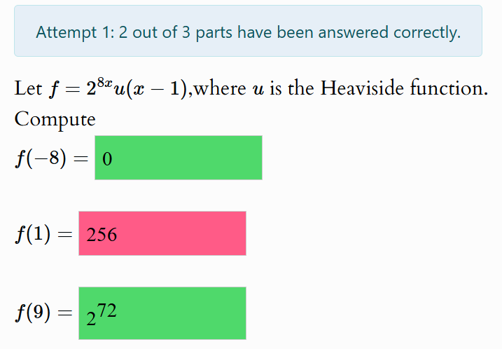 Solved Attempt 1: 2 ﻿out of 3 ﻿parts have been answered | Chegg.com