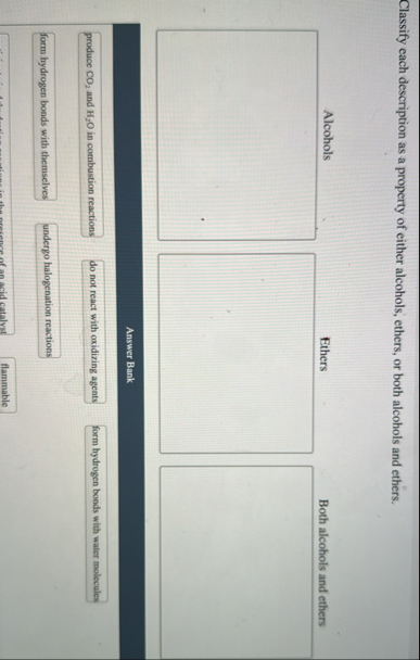 Solved Classify each description as a property of either | Chegg.com