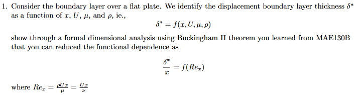 Solved Consider the boundary layer over a flat plate. We | Chegg.com