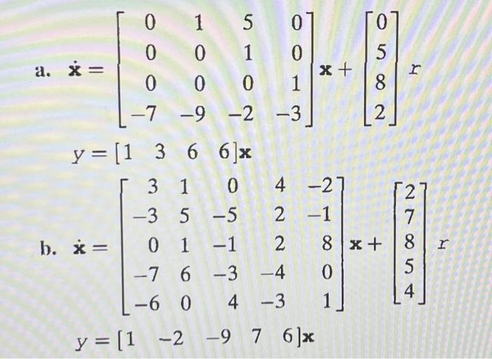 Solved 15. Use MATLAB to find the transfer function, | Chegg.com