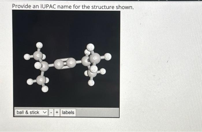 Solved Provide An IUPAC Name For The Ctrurture Chegg Com   Image