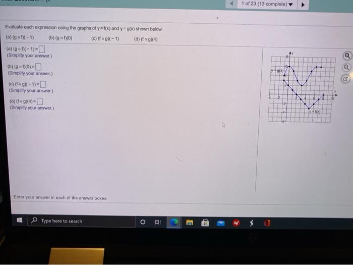 Solved 1 of 23 (13 completo) Evaluate each expression using | Chegg.com