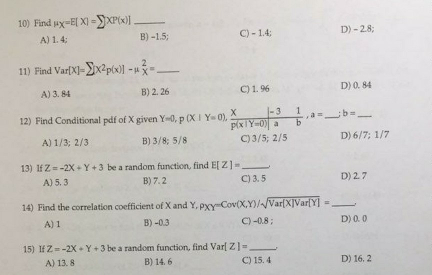 Solved Please Help With 10 To 15 You Need To Use Tabl Chegg Com