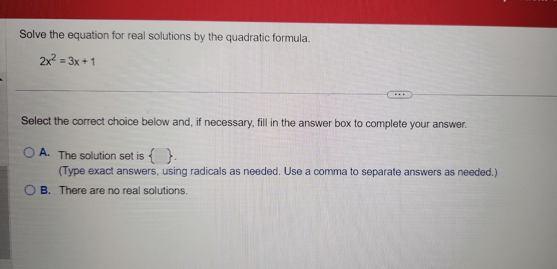 Solved Solve The Equation 4x3x−84x−3 What Is The 8309