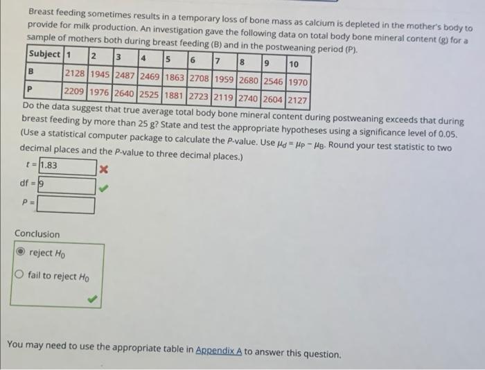 Solved 4 P Breast Feeding Sometimes Results In A Temporary | Chegg.com