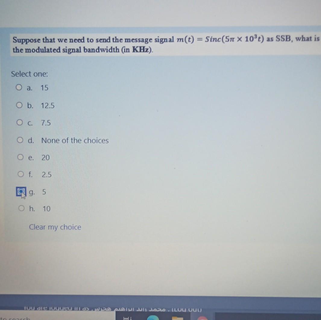 Solved Suppose that we need to send the message signal m(t) | Chegg.com